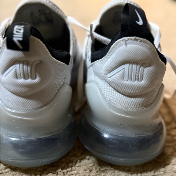 Nike Air Max 270 White and Black Sneakers - Picture 5 of 11